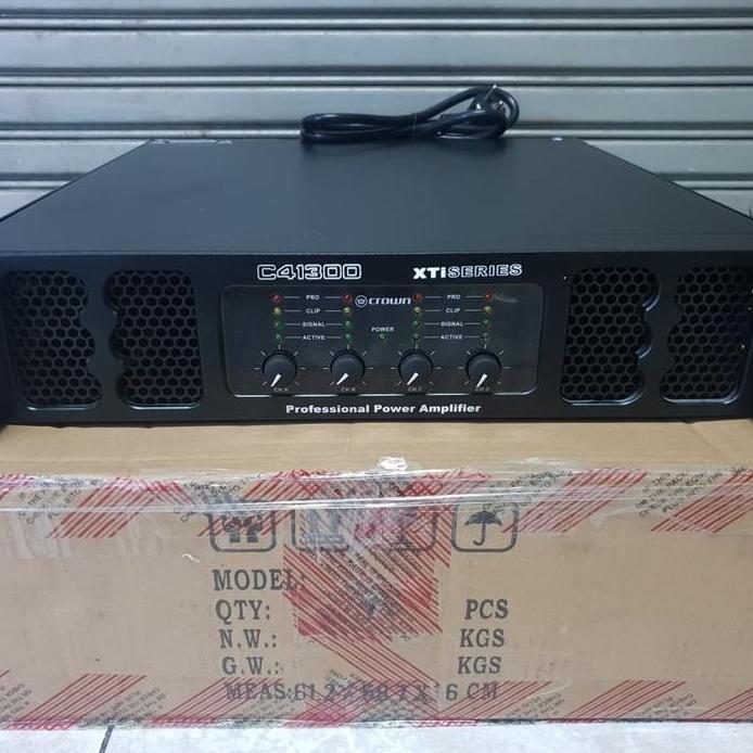 POWER AMPLIFIER CROWN C41300 XTI SERIES 4 CHANNEL 4 X 1300 WATT