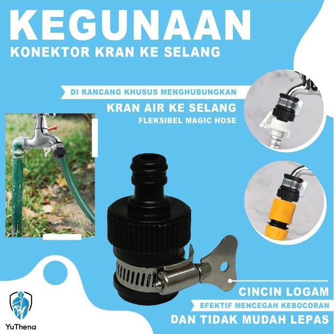 Pulito- Sambungan Kran Air Sambungan Selang Konektor Selang Kran Air Ke Selang