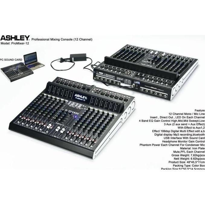 MIXER ASHLEY PROMIXER 12 PRO MIXER 12 ASHLEY PRO MIXER 12 PROMIXER 12