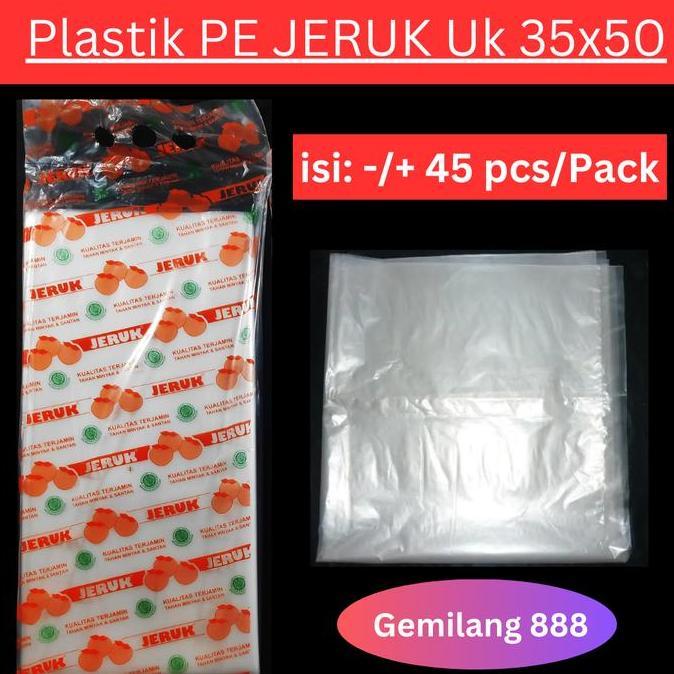 Avvolgere- Kantong Plastik Pe Bening Uk 35X50, Plastik Bening, Plastik Sayur