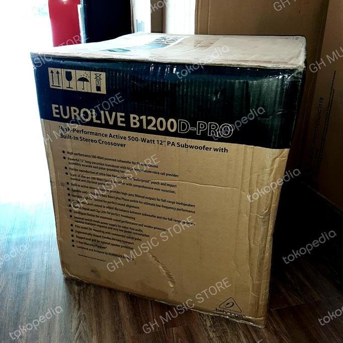 Promo Behringer Eurolive B1200D Pro Active 500W 12" Pa Subwoofer | Sub Aktif Cod