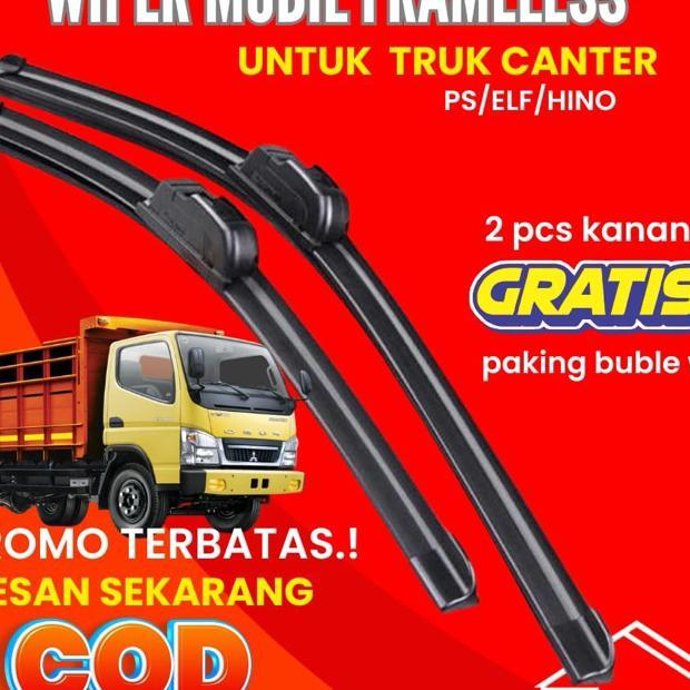 Wiper Kaca Mobil Frameless Truk Canter Ps110 Ps125 Ps136 Fuso