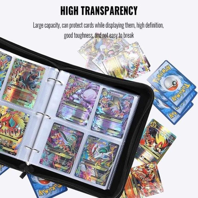 400 Buah Model Folder Keren Daftar Saku Album Pokemon Map Binder Mainan Anak-anak Album Kartu Pokemo
