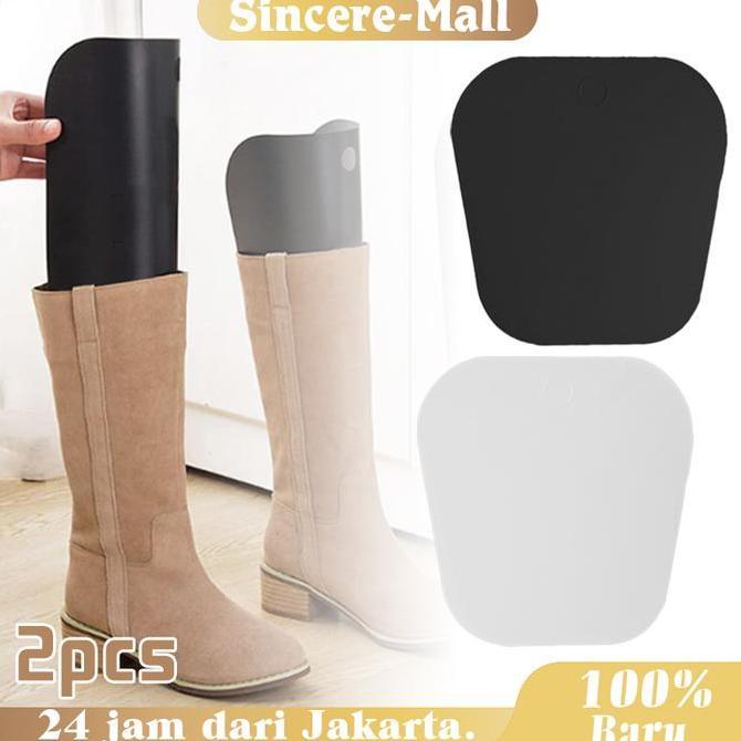 FERAYPO 1 Pasang Shaper Stand Sisipan Bentuk Boots Alat Menjaga Sepatu Boot
