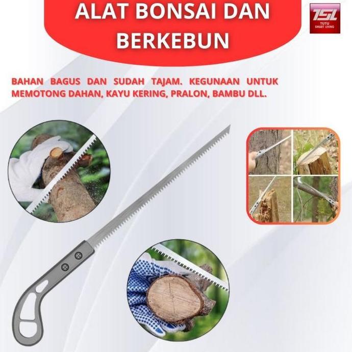 MIMUNASA Alat Bonsai dan berkebun, Gergaji Pruning, Gergaji Compas, Gergaji Bonsai Kecil / Gergaji K
