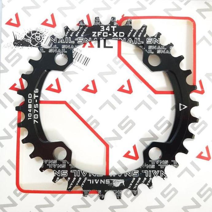 Chainring 34T BCD104 Sepeda singgle speed narrow wide chainring