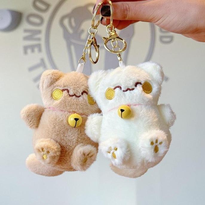 YUZABA Gantungan Kunci Kucing/ Gantungan Kunci Boneka / Keychain Cute Cat / Gantungan Tas Boneka Imu
