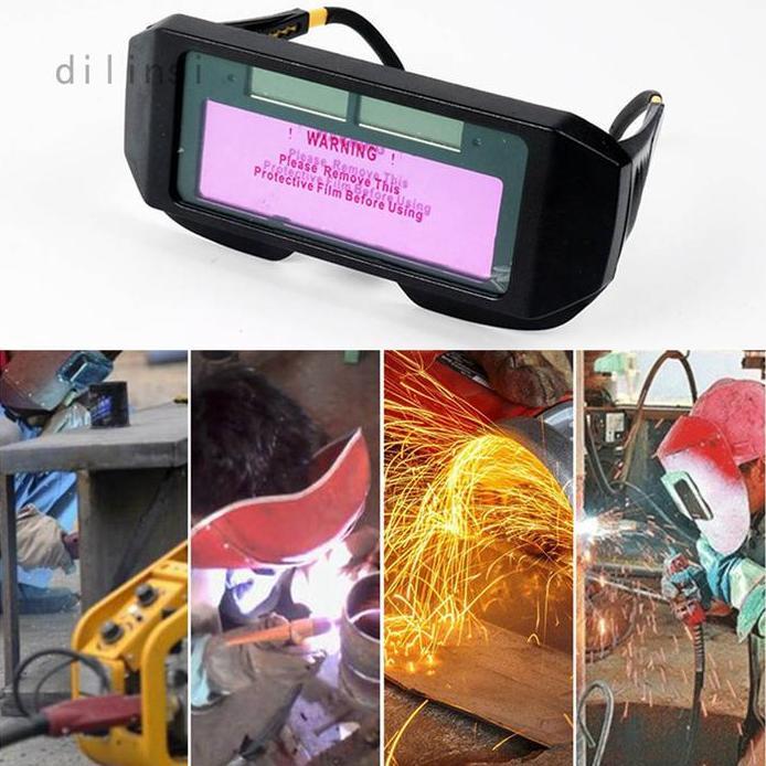 Kacamata Las Otomatis Kaca Mata Gelap Listrik Safety Auto Dark