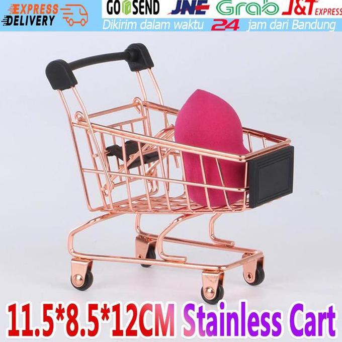 AYOBAKUL Troli Mini Supermarket Keranjang Trolley Belanja Mainan Cart Miniatur
