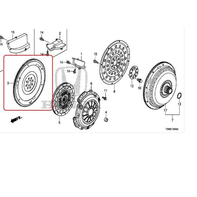 RODA GILA / FLYWHEEL CRV GEN 4 MANUAL 2013-2017 ORIGINAL