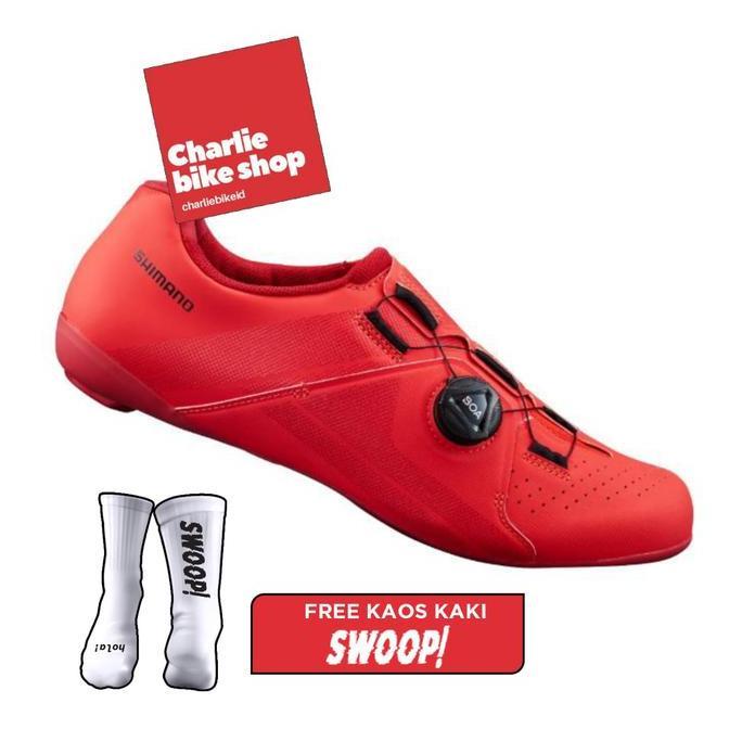 Sepatu Road Bike Shimano RC3 SH-RC300 WIde RED