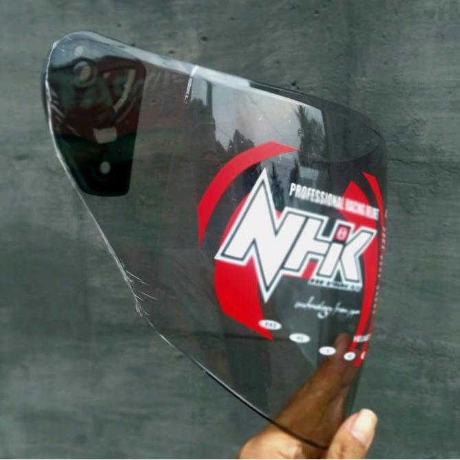 KACA/VISOR NHK  LIGHTSMOKE RHD LENS,FOR NHK R1,GM G1,NHK N1 MAX,NHK N1 ELITE  Kacamata
