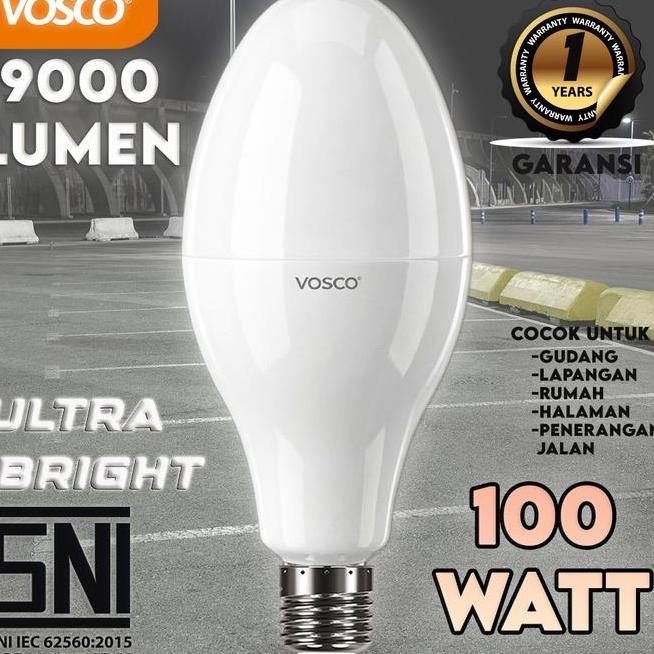 Lampu Led Vosco Lampu Jalan 100W Terang 9 Lumen Lampu Gudang Rumah Ultra Ght 120 Led Smd Cri90 Hemat