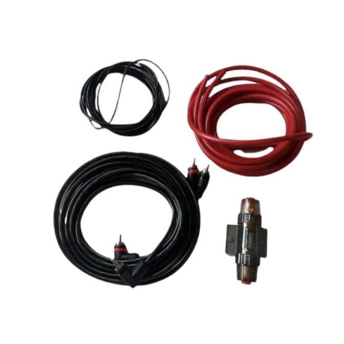 Paket kabel set audio mobil instalasi subwoofer/subwoofer kolong aktif
