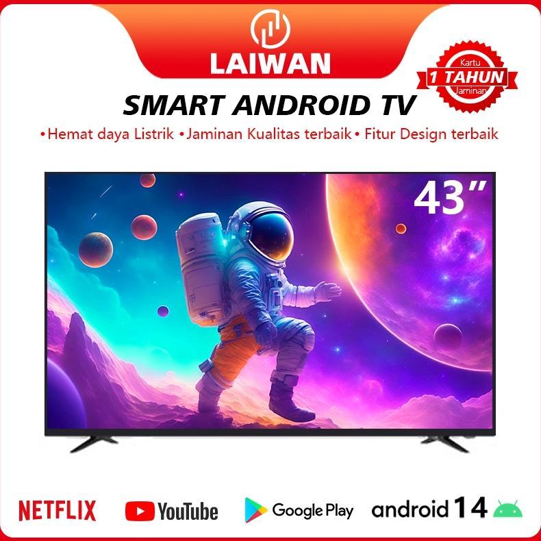 CHACHASQUARE LAIWAN TV LED DIGITAL 43/40 INCH SMART TV ANDROID STANDING TV 32 INCH GOOGLE/NETFLIX MU