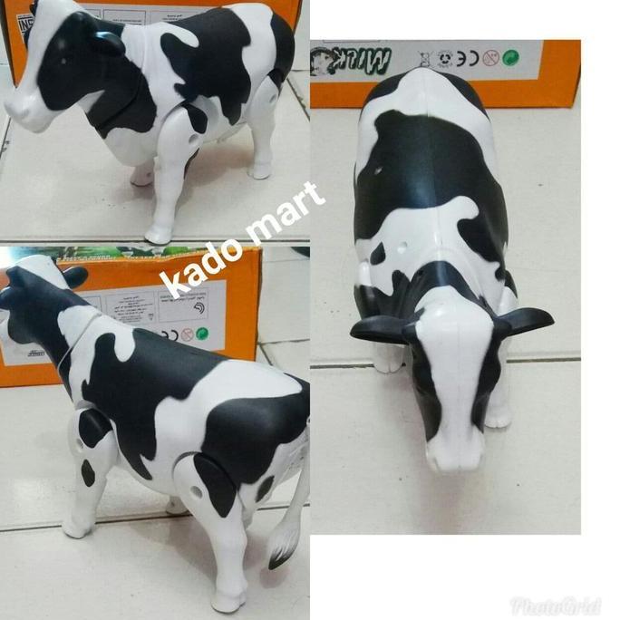 NEW MAINAN EDUKASI ANAK SAPI BISA JALAN & BERGERAK MAINAN HEWAN BINATANG ORI