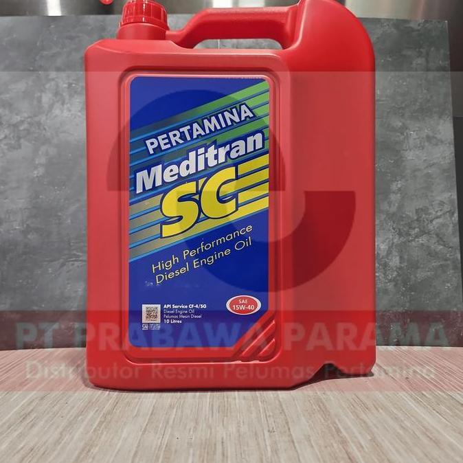 Pertamina Meditran SC 15w-40 10 Liter/1 Galon - Oli Mobil Diesel Original BISA GOSEND