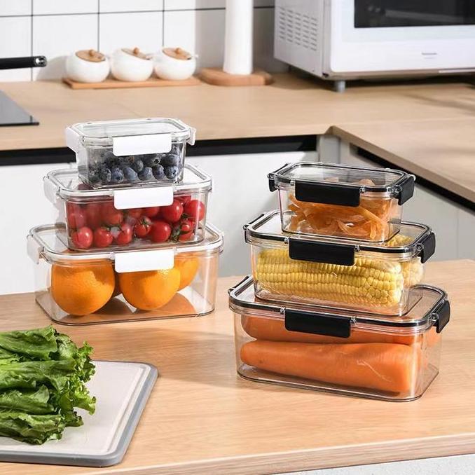 Tempat Penyimpanan Makanan Kulkas Kedap Udara Food Storage Box Container