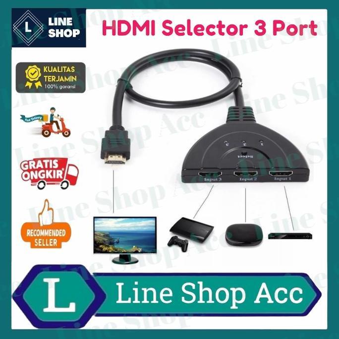 Diretto- Kabel Hdmi Switcher 3 Port / Hdmi Splitter Hdmi Selector 3 Port