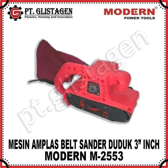 Promo Modern M2553 Mesin Amplas Belt Sander 3 Inch Tank Berjalan Duduk 3 Inch M-2553