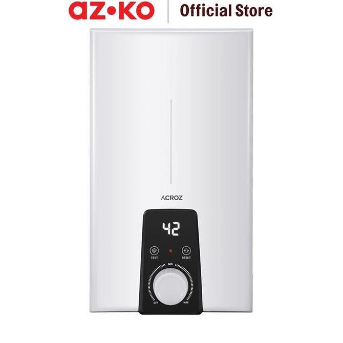 TERLARIS AZKO ACROZ HELIO WATER HEATER LISTRIK INSTANT PEMANAS AIR WATER WARMER AKSESORI KAMAR MANDI