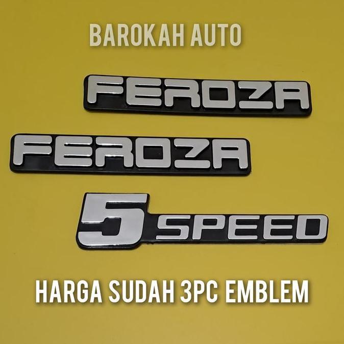 emblem feroza 5speed harga sudah 3pc emblem