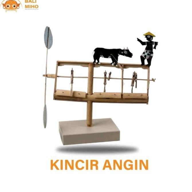 TERLARIS Kincir angin bambu / lonceng bambu / baling - baling bambu bali- pindekan