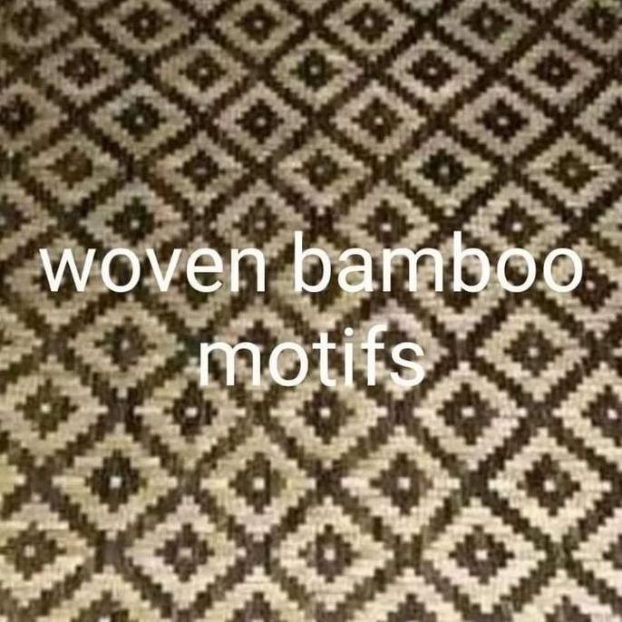 TERLARIS gedek bambu motif bilik bambu motif tabag motif anyaman motif full kulitan