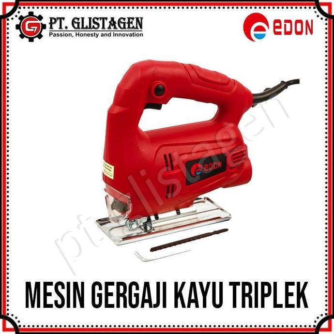Sale Edon Ed7-3555 Mesin Jig Saw Gergaji Kayu Triplek Listrik Jigsaw