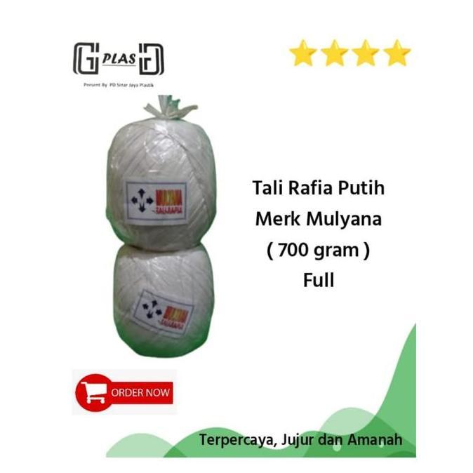 Promo Tali Rafia Putih Mulyana 700Gram Cod