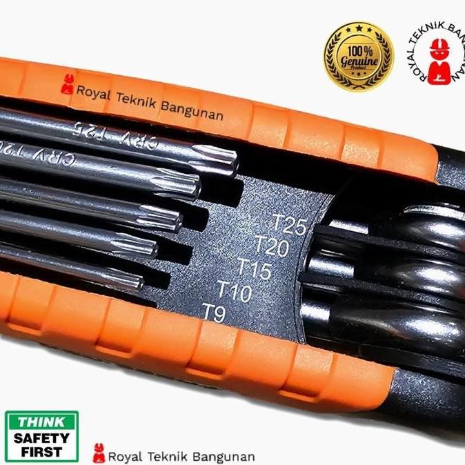 Ready Kunci L Lipat Set 8 pcs Star Bintang CR-V / Sepeda Motor Tool Kit Serbaguna Folding Hex Wrench