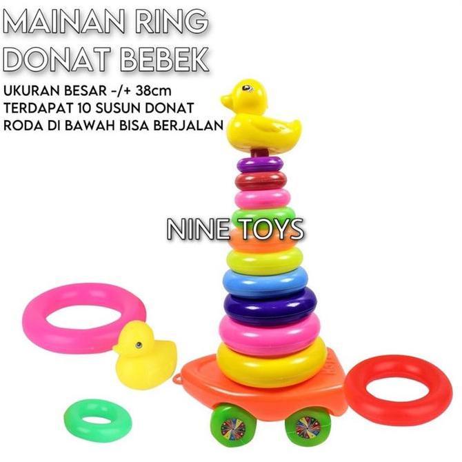 MAINAN EDUKATIF RING DONAT DONAT SUSUN BEBEK UKURAN BESAR