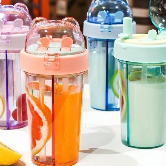 Duet Couple Bottle Travel Botol Minum Duet Use Bottle Dua Sisi - Botol 2 Sisi - Zansenshop Produk Be