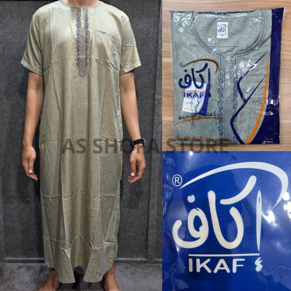 BEST DEALS JUBAH IKAF GAMIS IKAF PRIA SAUDI DEWASA KATUN LENGAN PENDEK ORIGINAL