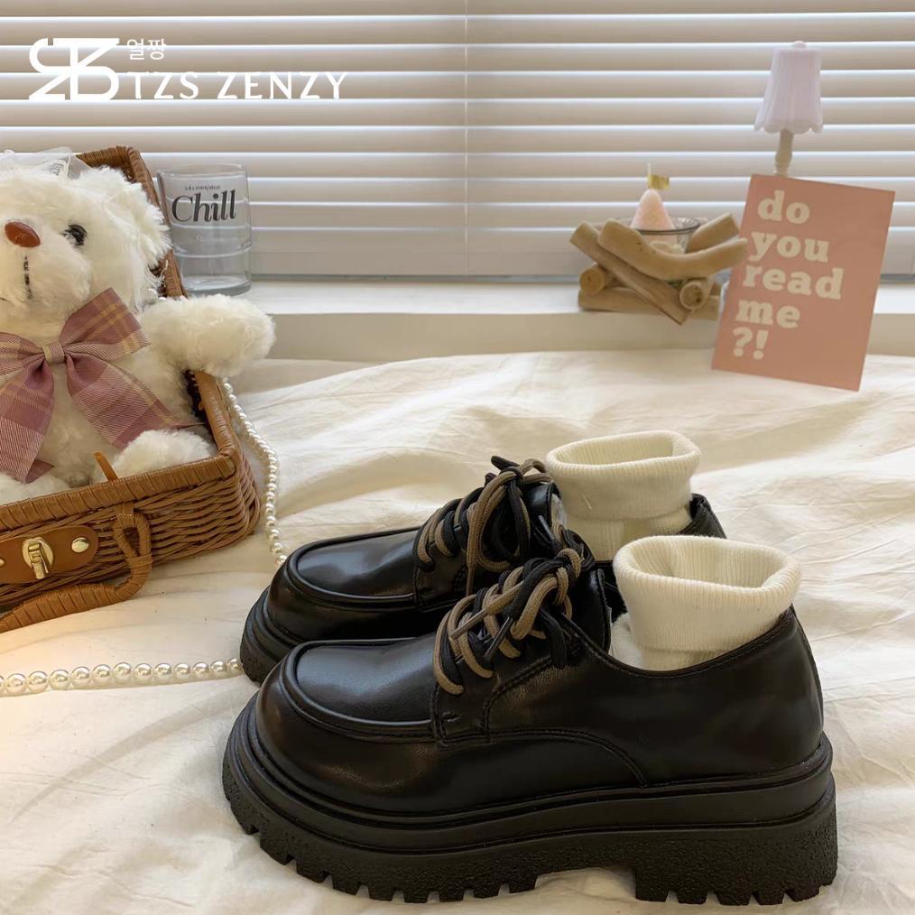 TERBARU TZS Zenzy Haeyeon Shoes - Sepatu Oxford Wanita - Sepatu Wedges Wanita - Sepatu Casual Wanita