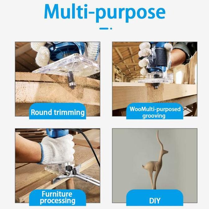 Mlhy Mesin Profil Router Trimmer Kayu Cordless Baterai Lithium