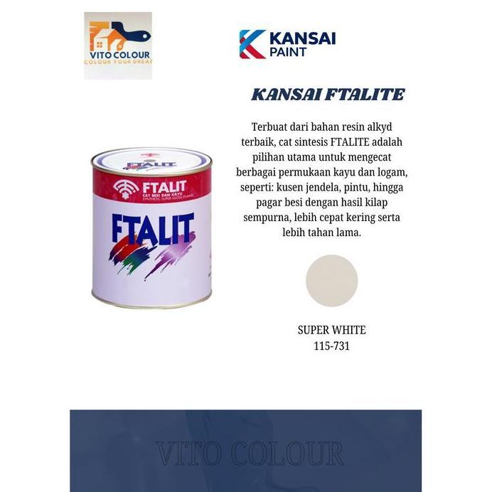 cat minyak ftalit 731 super white (1kg)
