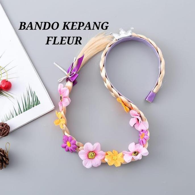 BANDO KEPANG FLEUR AKSESORIS MAHKOTA BUNGA RAMPUT PRINCESS RAPUNZEL