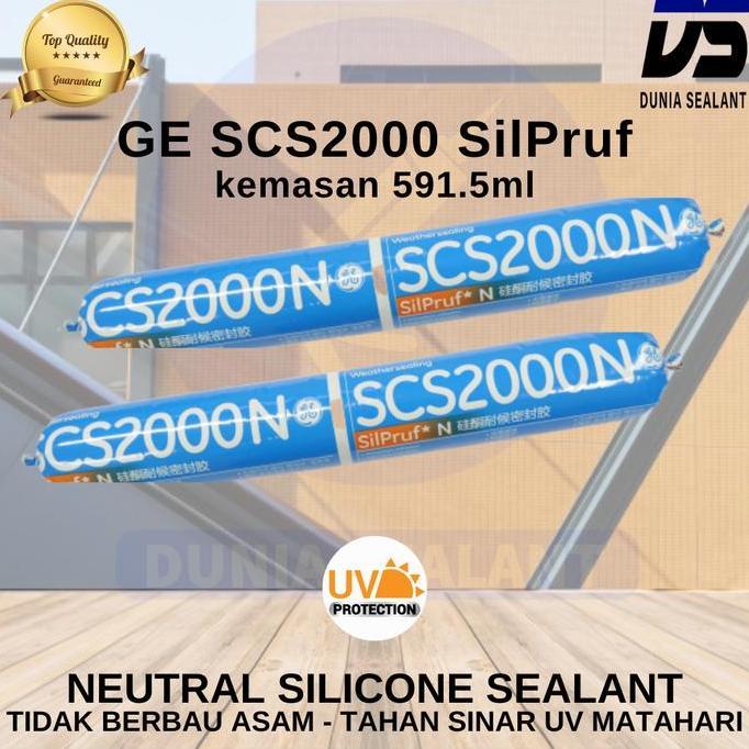 Ready GE SCS 2000 Silpruf Silicone Weatherproofing Sealant Neutral