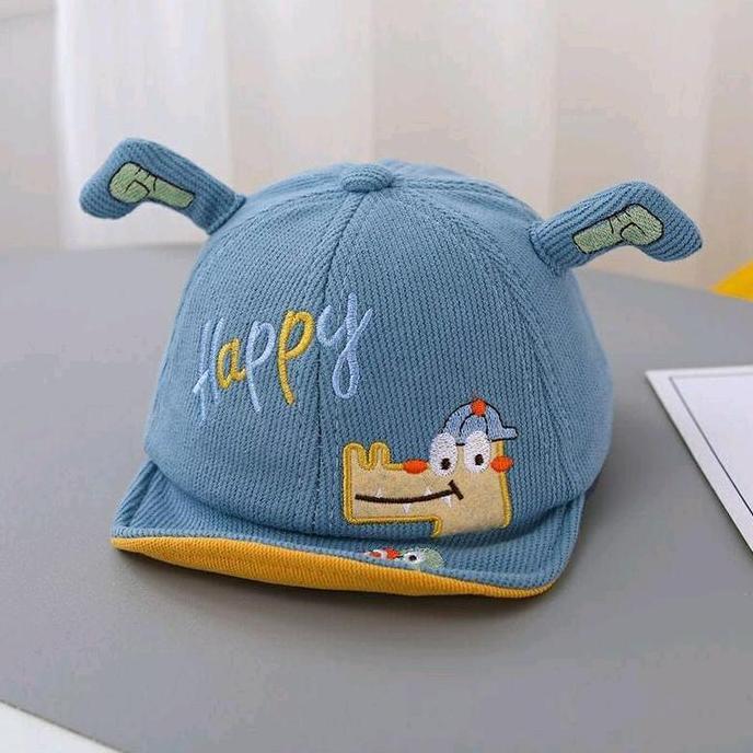 IMPORT | Topi Baseball Happy Croco Anak Bayi Korea Style Laki Perempuan Fashion