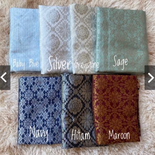 Best Seller Satu Set Baju Celana Dan Kain Songket/Rumpak Teluk Belanga Cekak Musang Pria Melayu Kuru