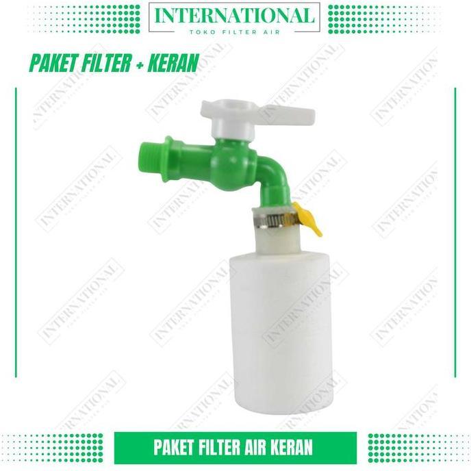 READY  Filter Keran Easy Tap kran plastik  Drat 1/2" / Filter Air Kran Praktis Lengkap Siap Pakai