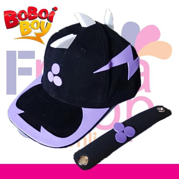 TOPI BOBOIBOY KUASA KEGELAPAN + GELANG