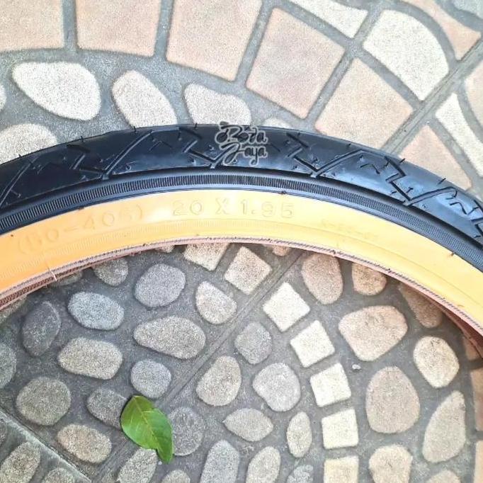BAN LUAR KENDA 20 x 1.95 GUMWALL LIST KUNING 90