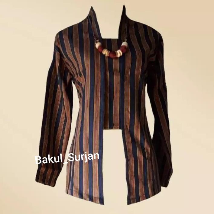 Best Seller Baju Lurik Wanita Jogja Jawa / Baju Batik Lurik Wanita / Kebaya Lurik Kombinasi / Kebaya