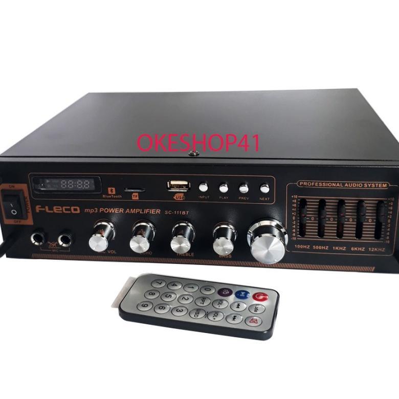 Fleco Ampli Bluetooth Sc-111Bt Power Amplifier Karaoke