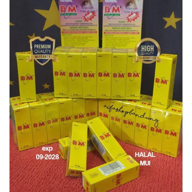 Herbal Bm Madu Obat Tetes Bm Original 100% Mata-Pterigium-Luka-Tht-Lukabakar-Jerawat-Katarak-Silindr