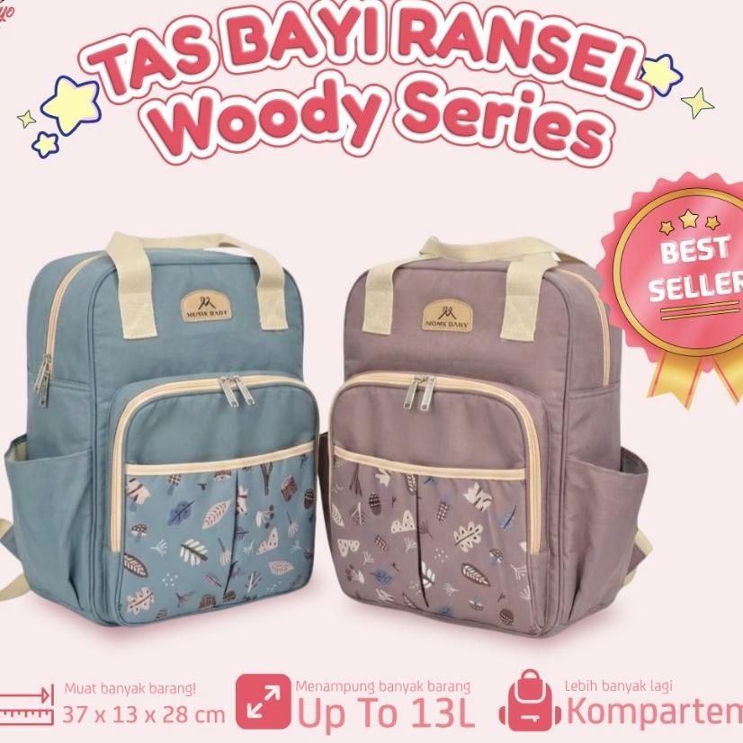 Moms Baby Tas Bayi Ransel Woody Series