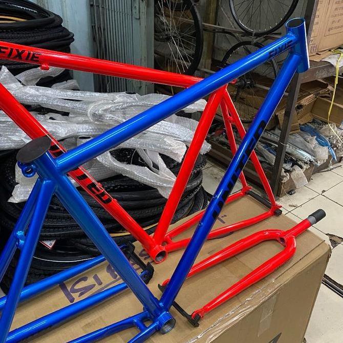 Frame + fork fixie Steel 700c ukuran 49 model classic