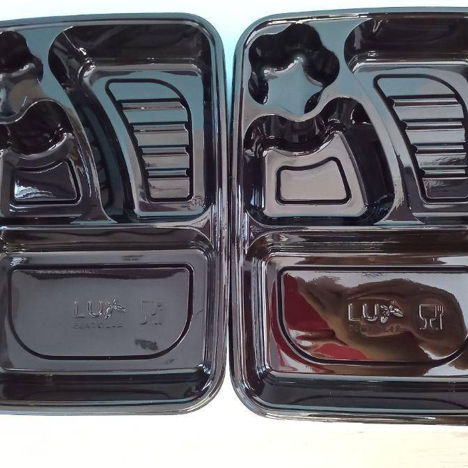 Mika Bento Sekat 4 Coklat 1Pack 50Pcs Merk Ori